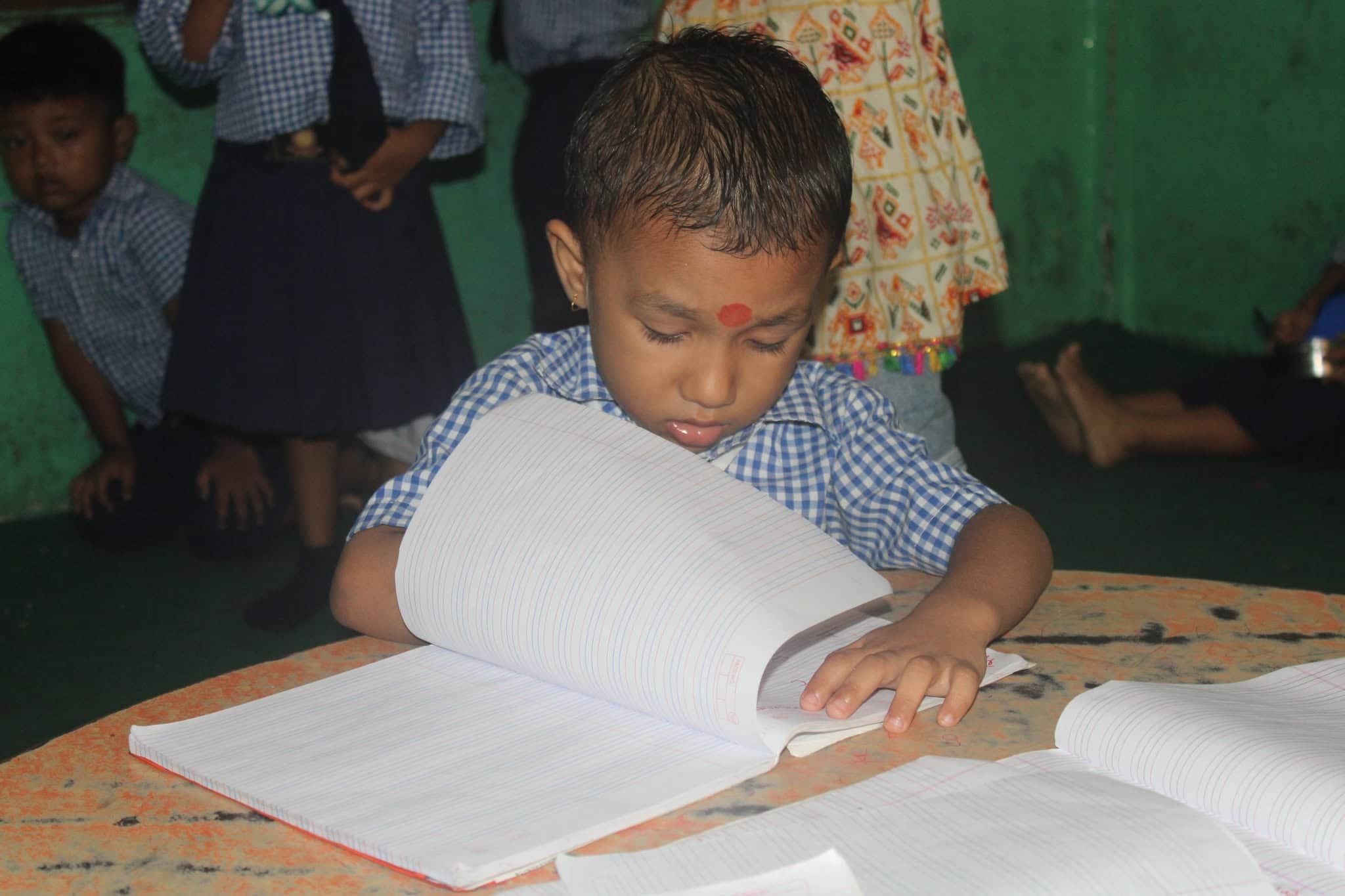 A facilitator guiding a small group